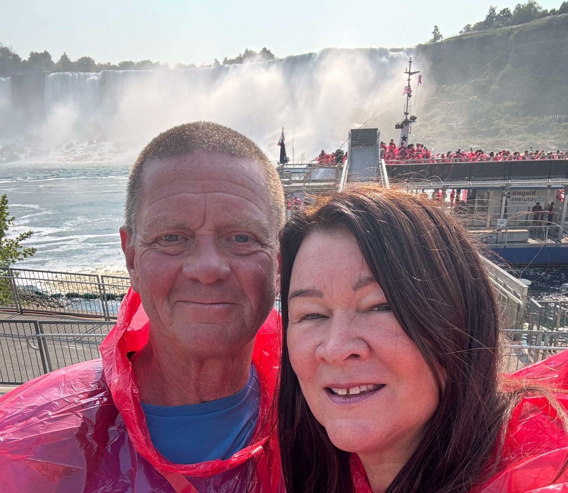 Couple at Niagara Falls